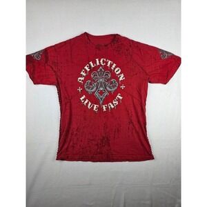 Affliction live fast y2k shirt